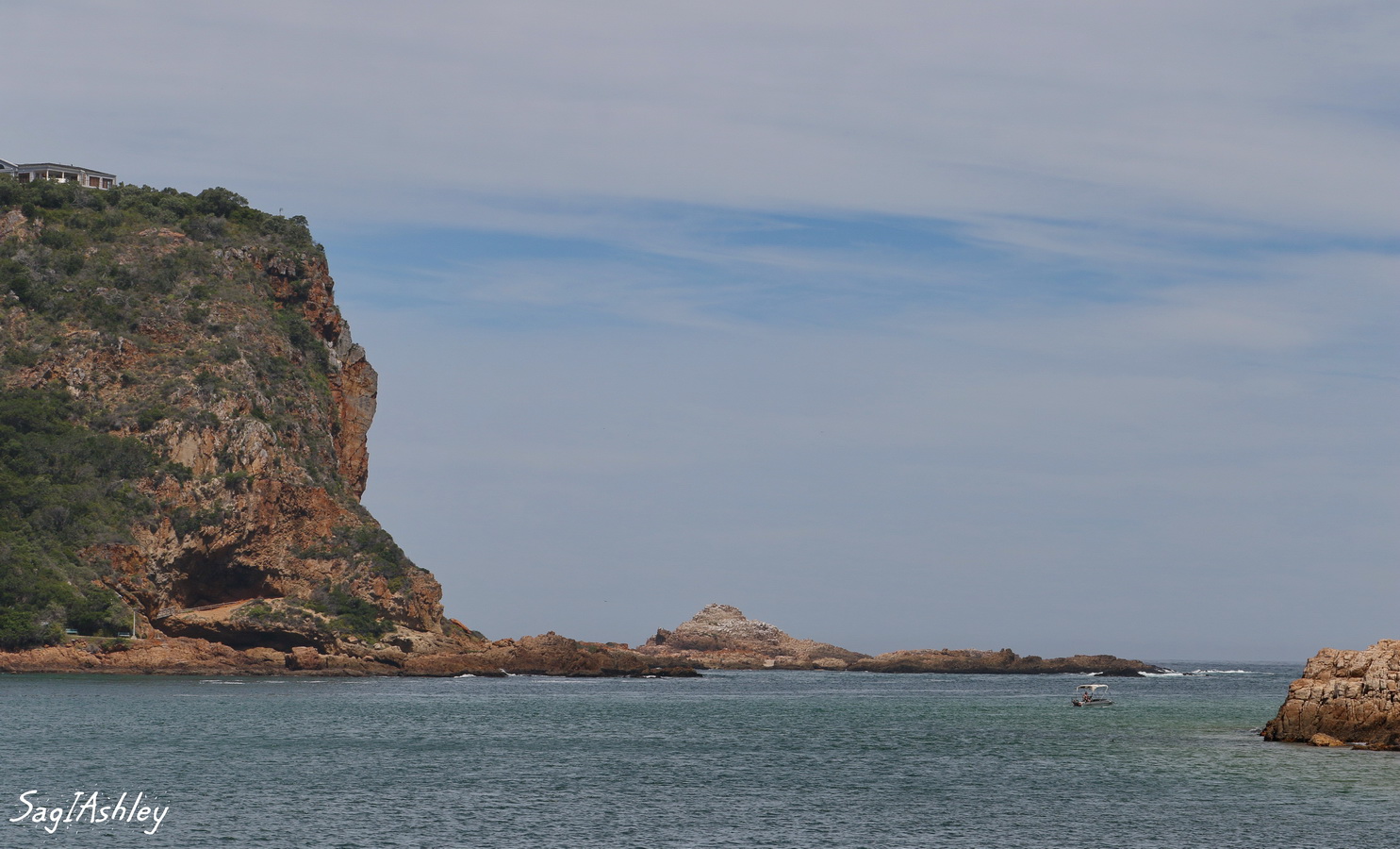 Embouchure de la Knysna sur l'océan indien